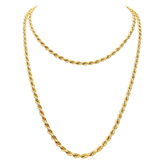Collana funetta in oro giallo 18Kt (750) - 23.85 gr - Oreficeria