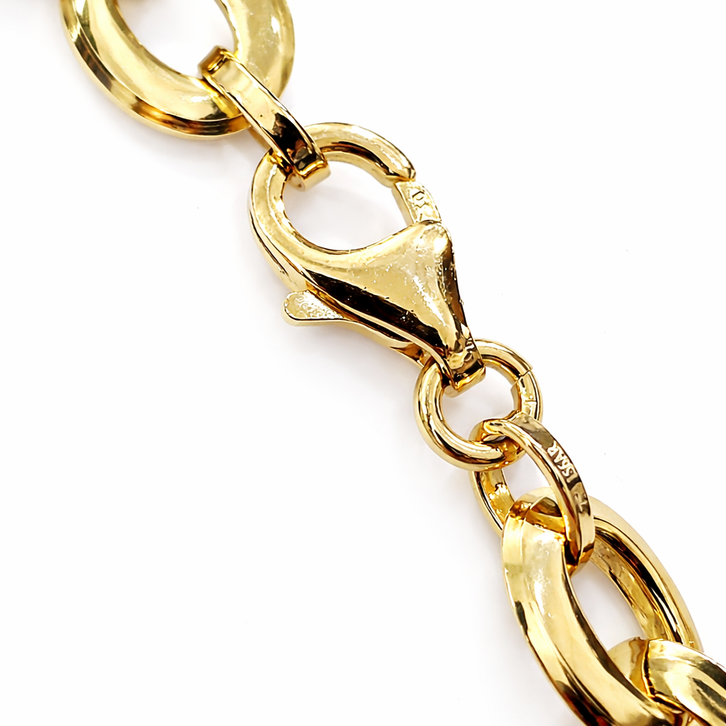 Bracciale modello a catena in oro giallo 18kt (750) - 5.12gr - Oreficeria