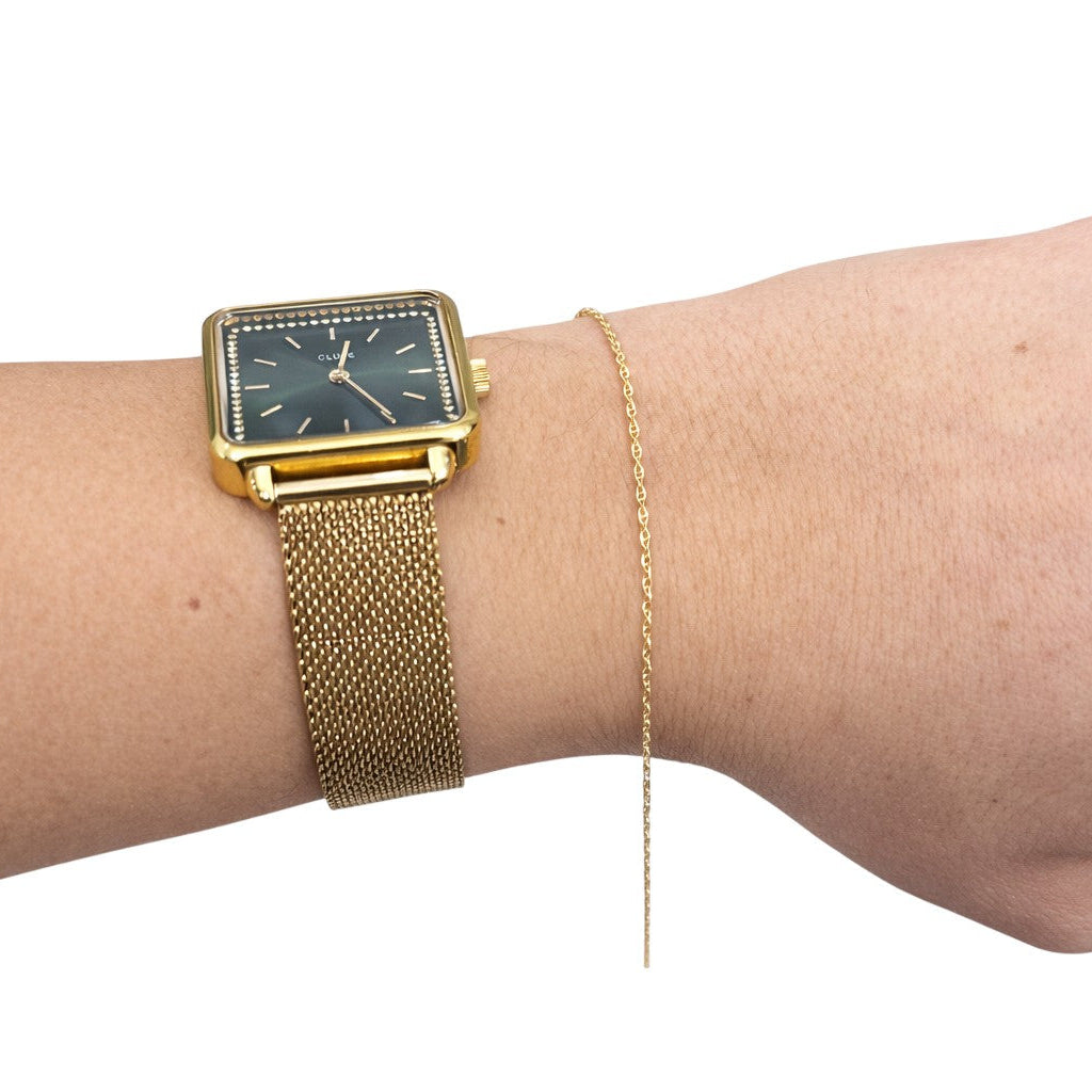 Set collana e bracciale in oro giallo 18kt (750) - 1.22 gr - Oreficeria