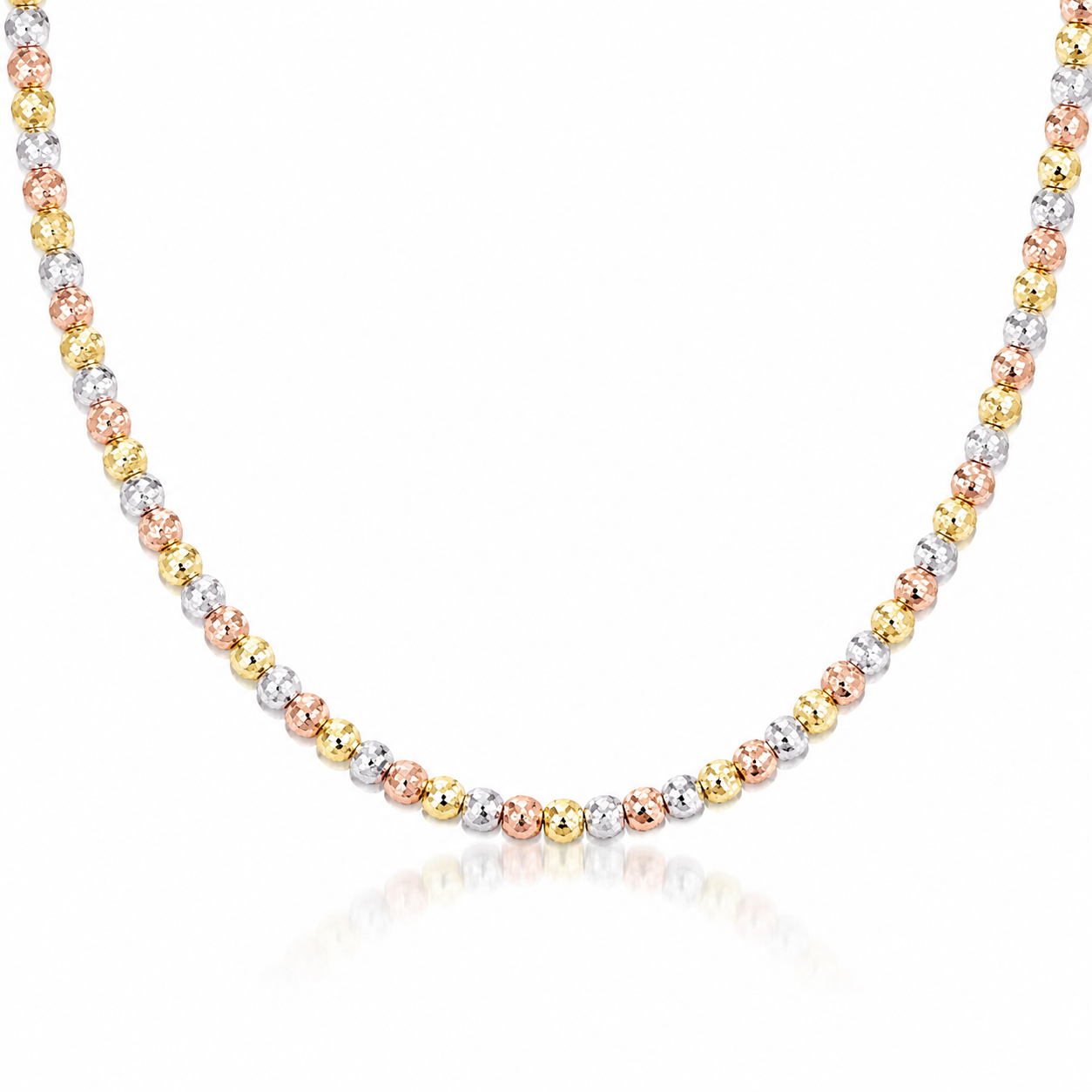 Collier milleluci in oro giallo, rosa e bianco 18kt (750) - 9.60gr - Oreficeria