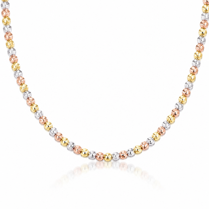 Collier milleluci in oro giallo, rosa e bianco 18kt (750) - 9.60gr - Oreficeria