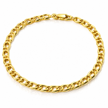Bracciale catena piatta in oro giallo 18kt (750) - 3.25gr - Oreficeria