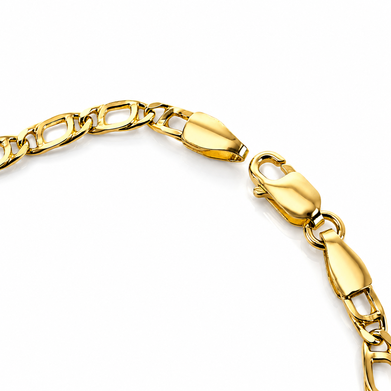 Bracciale catena piatta in oro giallo 18kt (750) - 3.25gr - Oreficeria