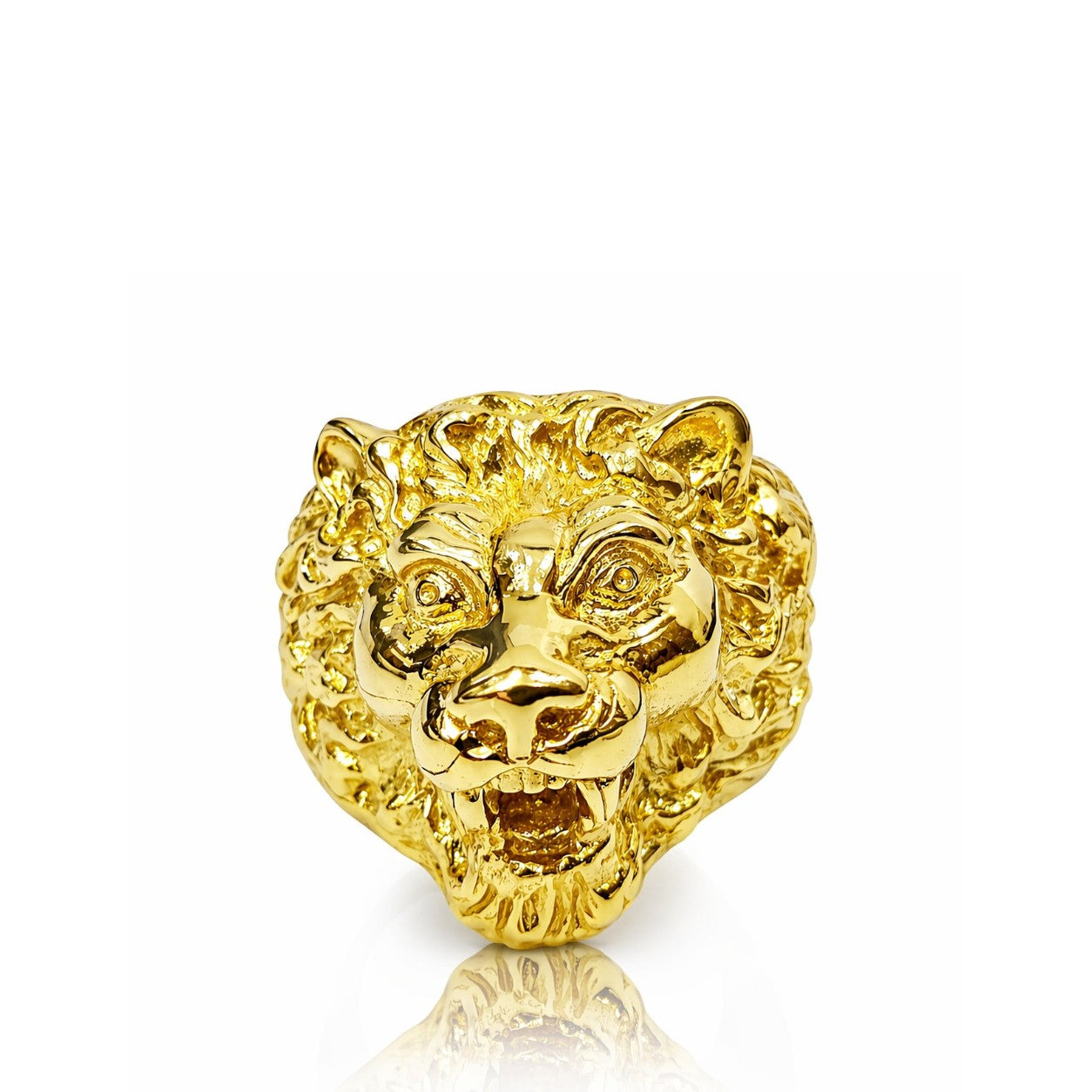Anello testa di Leone in Oro giallo 18kt (750) - 23.35gr - Oreficeria