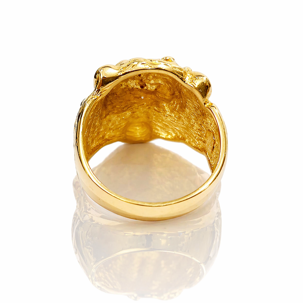 Anello testa di Leone in Oro giallo 18kt (750) - 23.35gr - Oreficeria