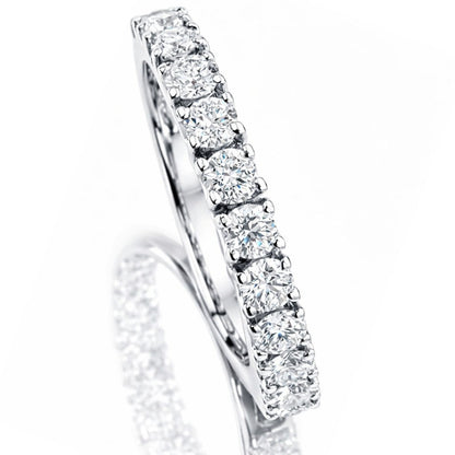 Anello veretta eternity con diamanti ct 1,70 in oro bianco 18Kt (750)
