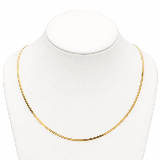 Collier maglia piattina in oro giallo 18kt (750) - 5.23gr - Oreficeria