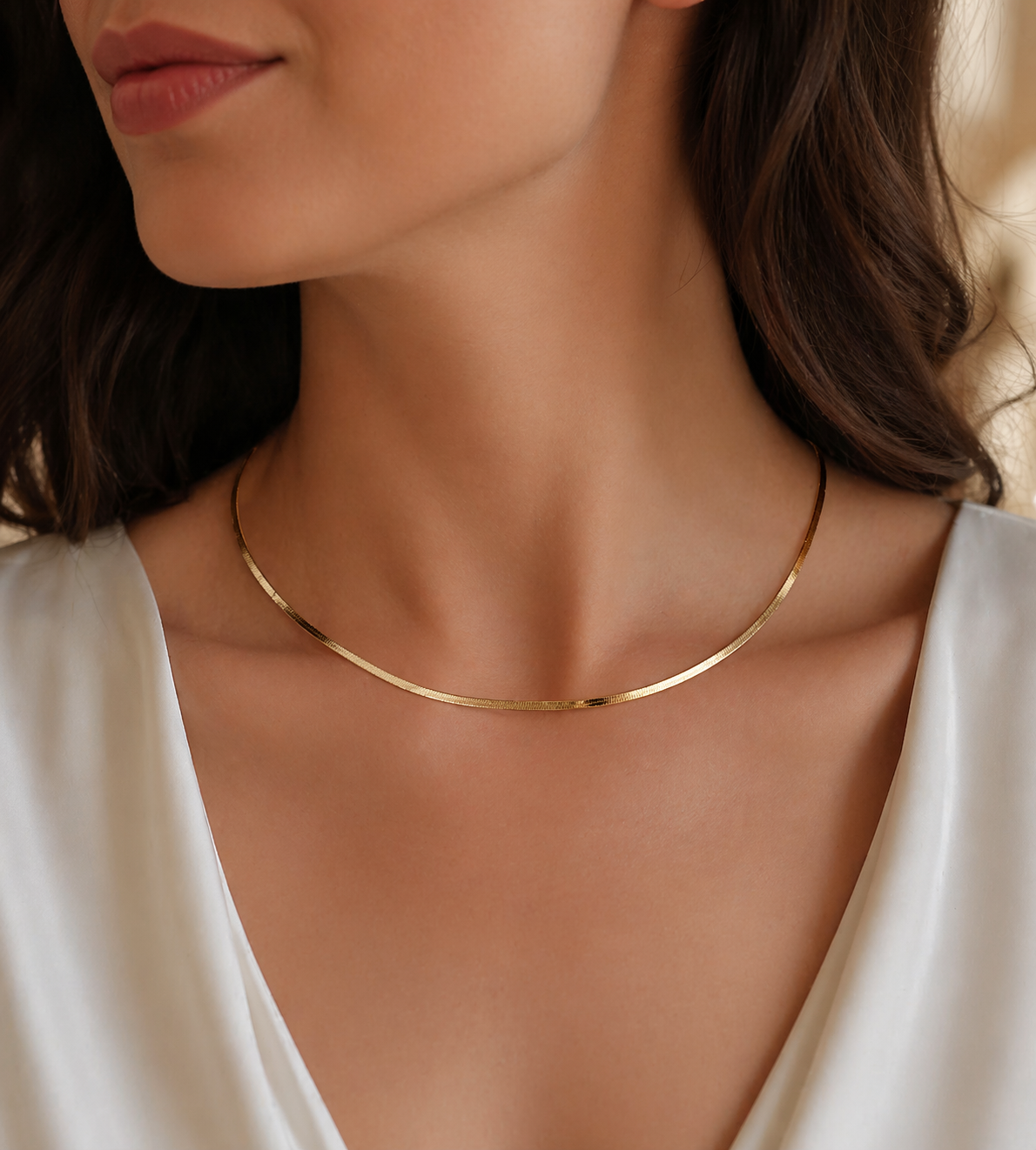 Collier maglia piattina in oro giallo 18kt (750) - 5.23gr - Oreficeria