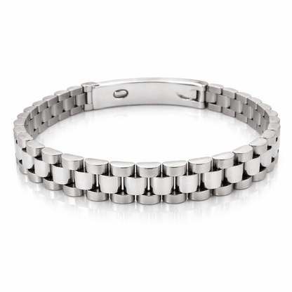 Bracciale jubilee in oro bianco 18kt (750) - 40gr - 17/20cm - Oreficeria