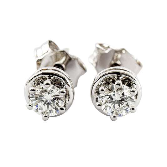 Orecchini punto luce Tiffany in oro bianco 18K con Diamanti 0,50 ct