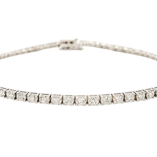 Bracciale tennis in oro bianco 18kt - 18cm - Oreficeria