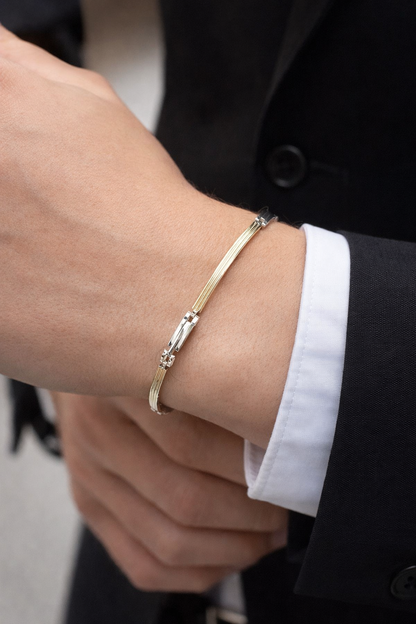 Bracciale piastrina in oro 18 kt (750) - 3.93gr - Oreficeria