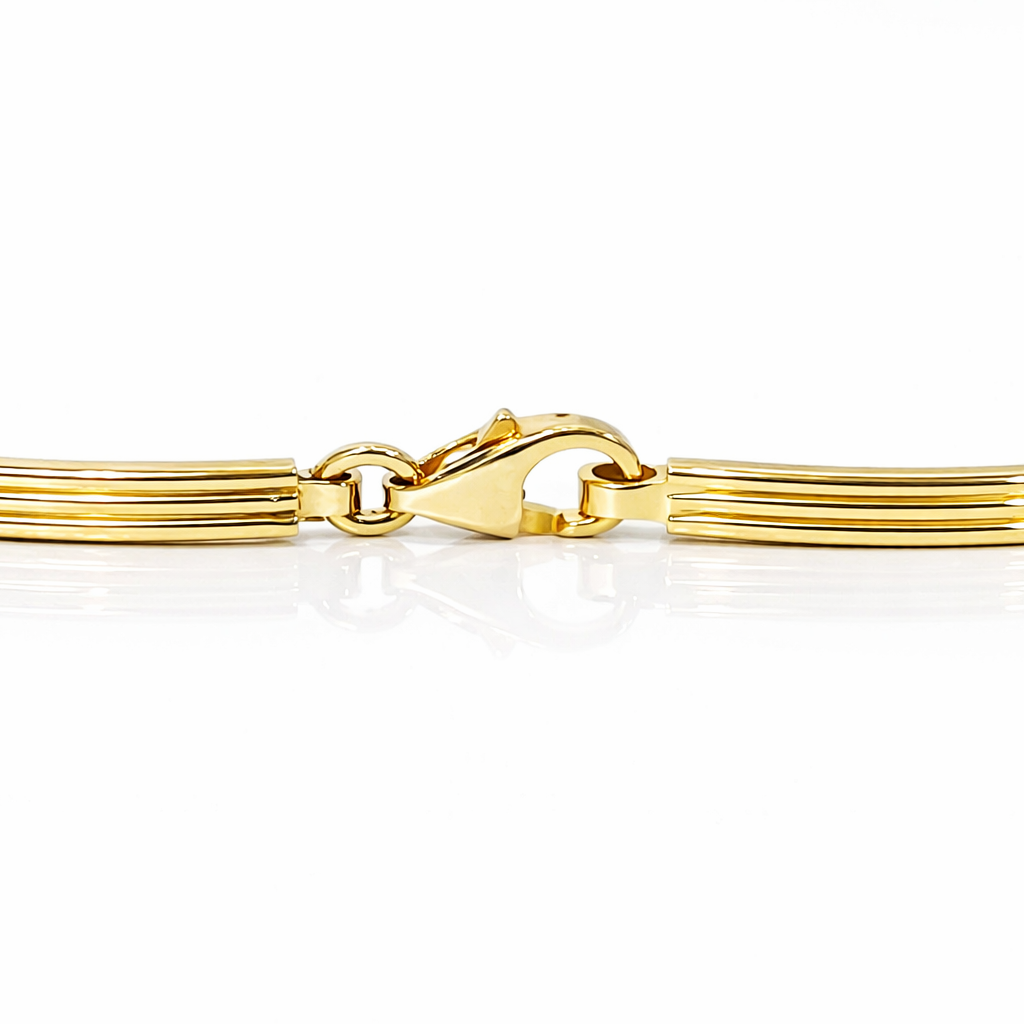 Bracciale piastrina in oro 18 kt (750) - 3.93gr - Oreficeria