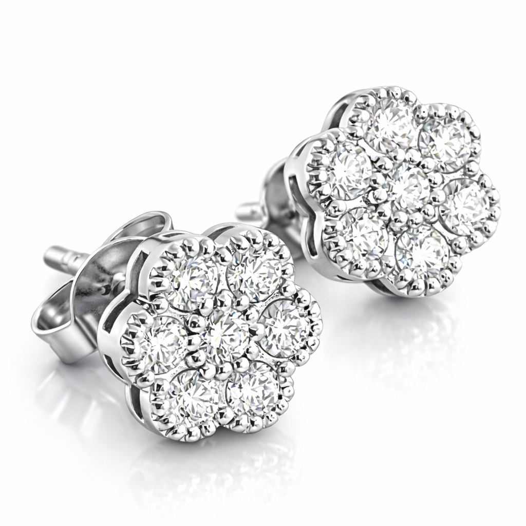 Set Collana con Pendente e Orecchini Punto Luce “Magic” con Diamanti 0,63 ct in Oro Bianco 18 kt (750)