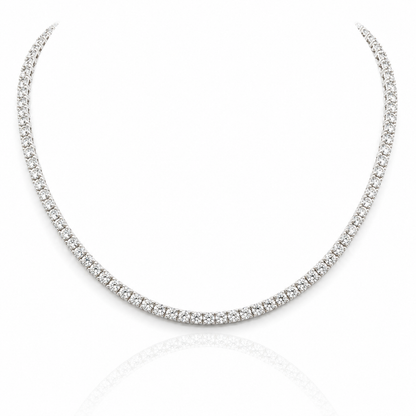 Collana Astralia modello tennis con diamanti ct 8,69 in oro bianco 18Kt (750)