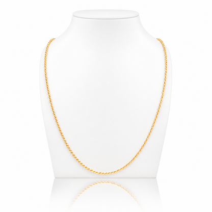 Collana funetta in oro giallo 18kt (750) - 3.45gr - Oreficeria