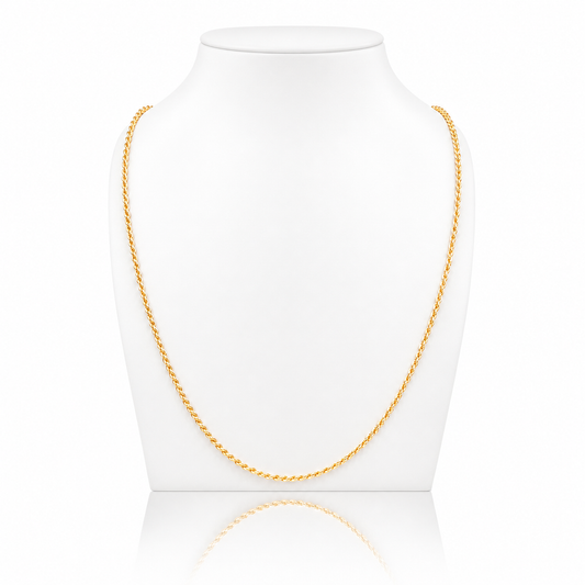 Collana funetta in oro giallo 18kt (750) - 3.45gr - Oreficeria