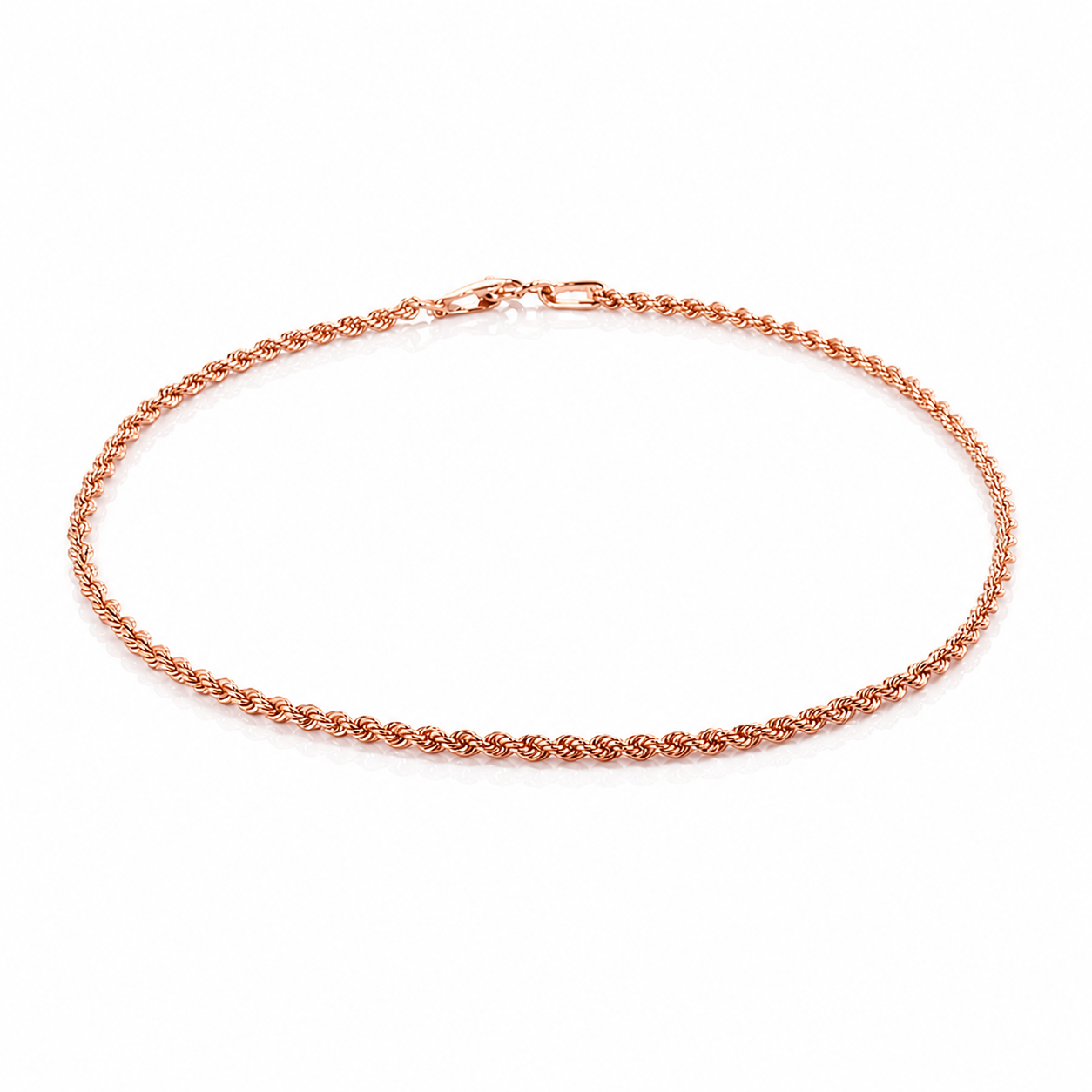 Bracciale funetta in oro rosa 18kt (750) - 0.85gr - Oreficeria