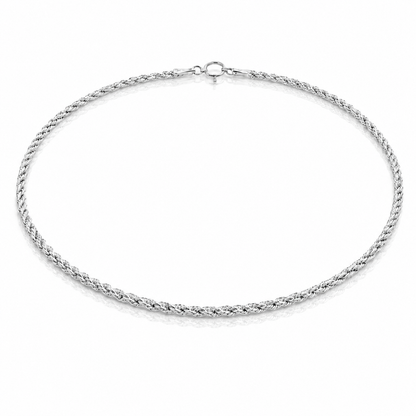 Bracciale funetta in oro bianco 18kt (750) - 0.95gr - 19cm