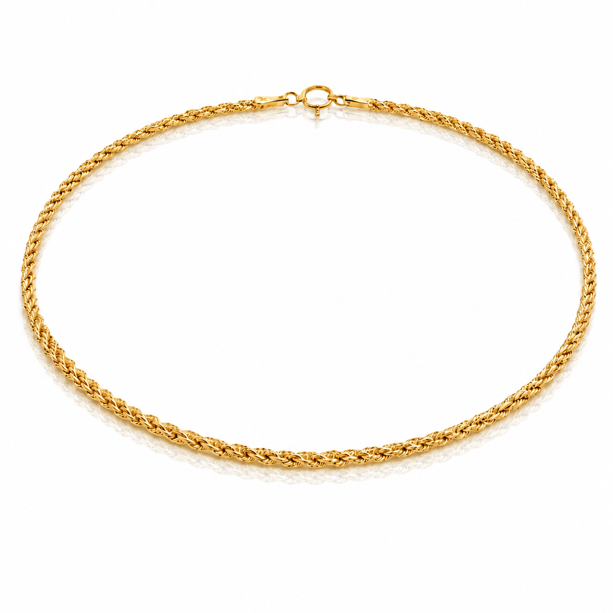 Bracciale modello funetta in oro giallo 18kt (750) - 0.85gr - Oreficeria