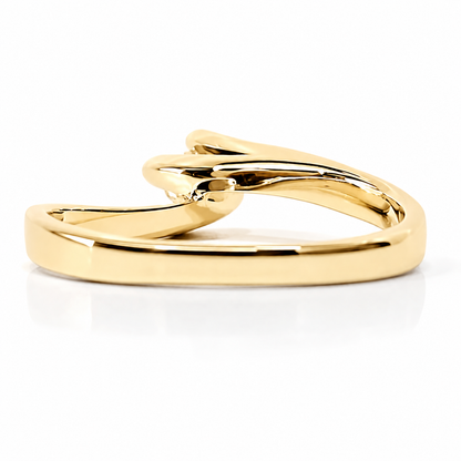 Anello Solitario Valentino con diamante ct 0,30 in oro giallo 18kt (750)