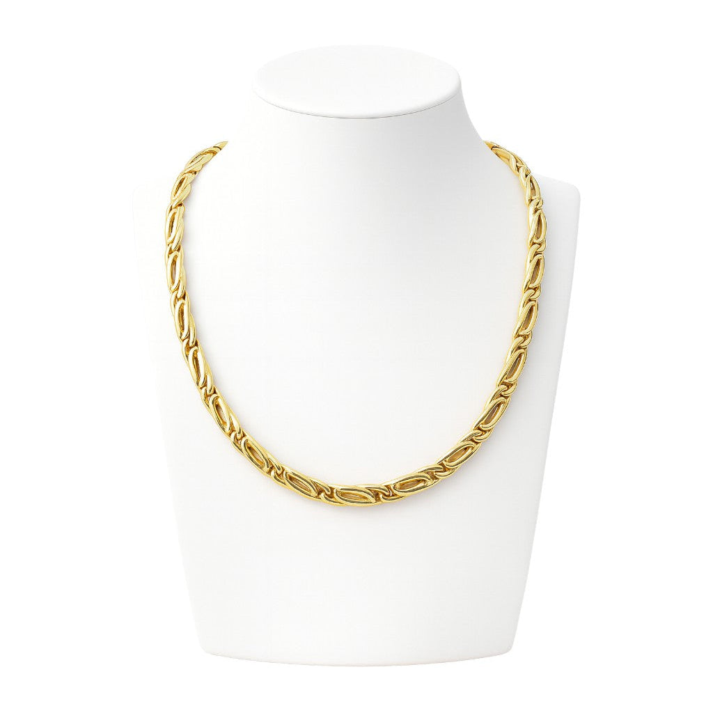 Collier maglia piena in Oro 18 Kt - 31.48gr - Oreficeria