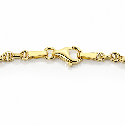 Bracciale catena maglia traversino in oro giallo 18kt (750) - 1.80gr - Oreficeria