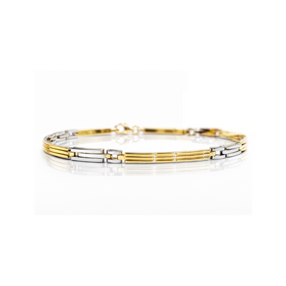 Bracciale piastrina in oro 18 kt (750) - 3.93gr - Oreficeria