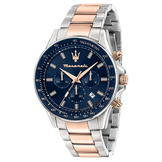 Orologio Maserati Collezione Sfida Chronograph Acciaio Bicolore - R8873640022