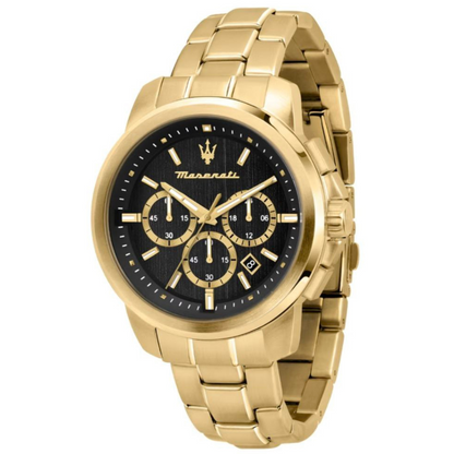 Orologio Maserati Collezione Successo Cronografo Acciaio e PVD Oro Giallo - R8873621013