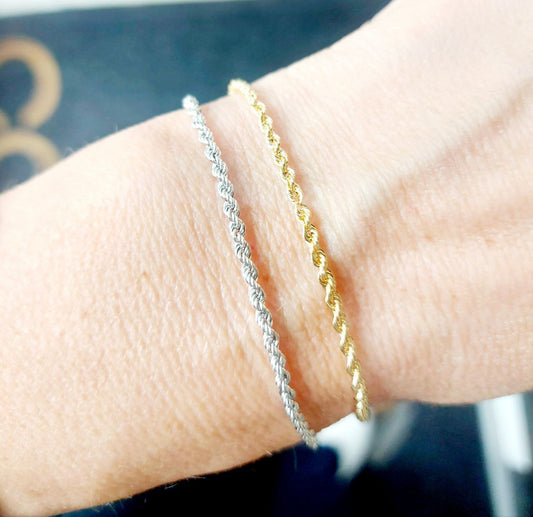 Bracciale  Unisex modello funetta in Oro 18 kt-750 - 17-18 Cm - Oreficeria