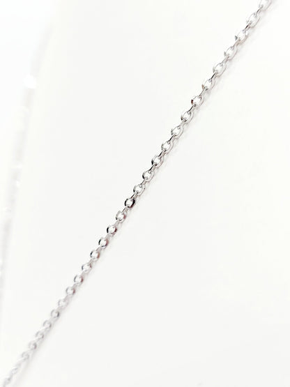 Collana e pendente croce Diamanti 0,45 ct in Oro Bianco 18kt (750)
