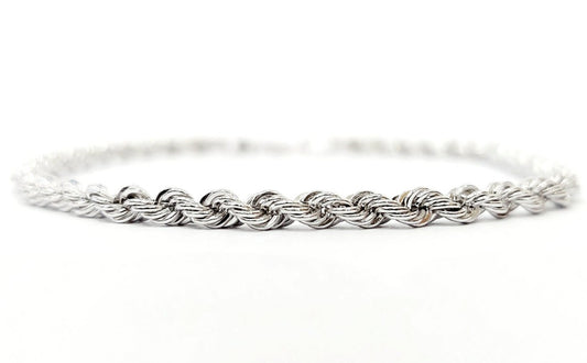 Bracciale funetta in Oro Bianco 18 kt (750) - Oreficeria
