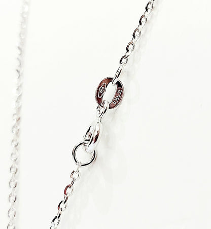 Collana e pendente croce Diamanti 0,45 ct in Oro Bianco 18kt (750)