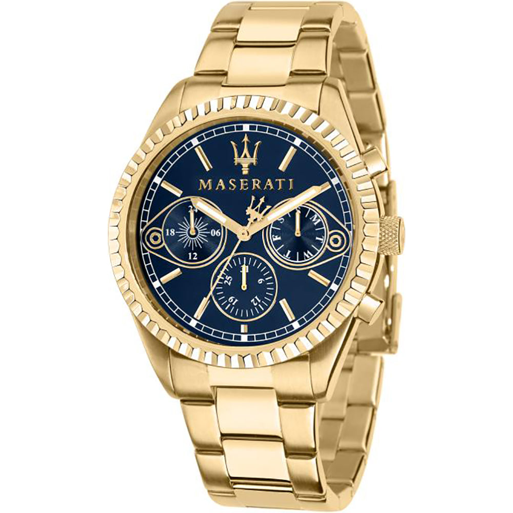 Orologio Maserati Collezione Competizione Cronografo Multifunzionale PVD Oro Giallo - R8853100026