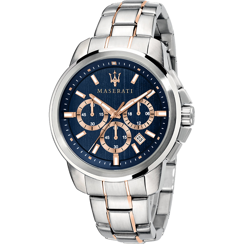 Orologio Maserati Collezione Successo Cronografo Acciaio e Oro Rosa - R8873621008