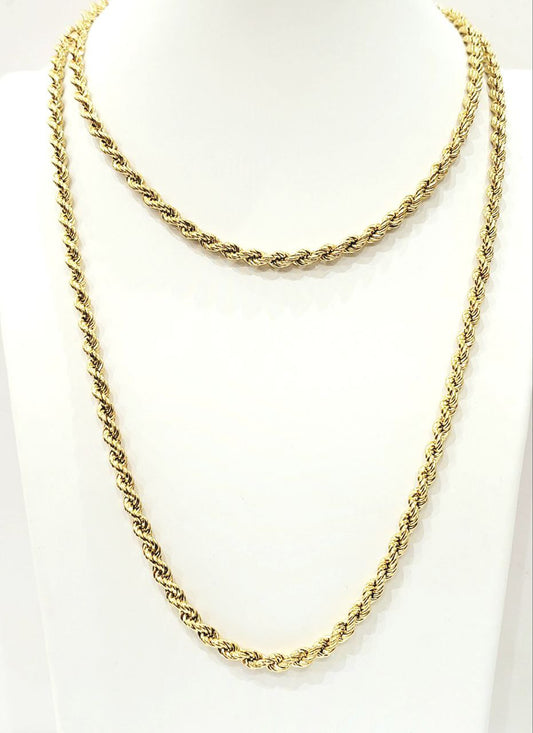 Collana lunga fune nodo Oro Giallo 18 Kt (750) - Oreficeria
