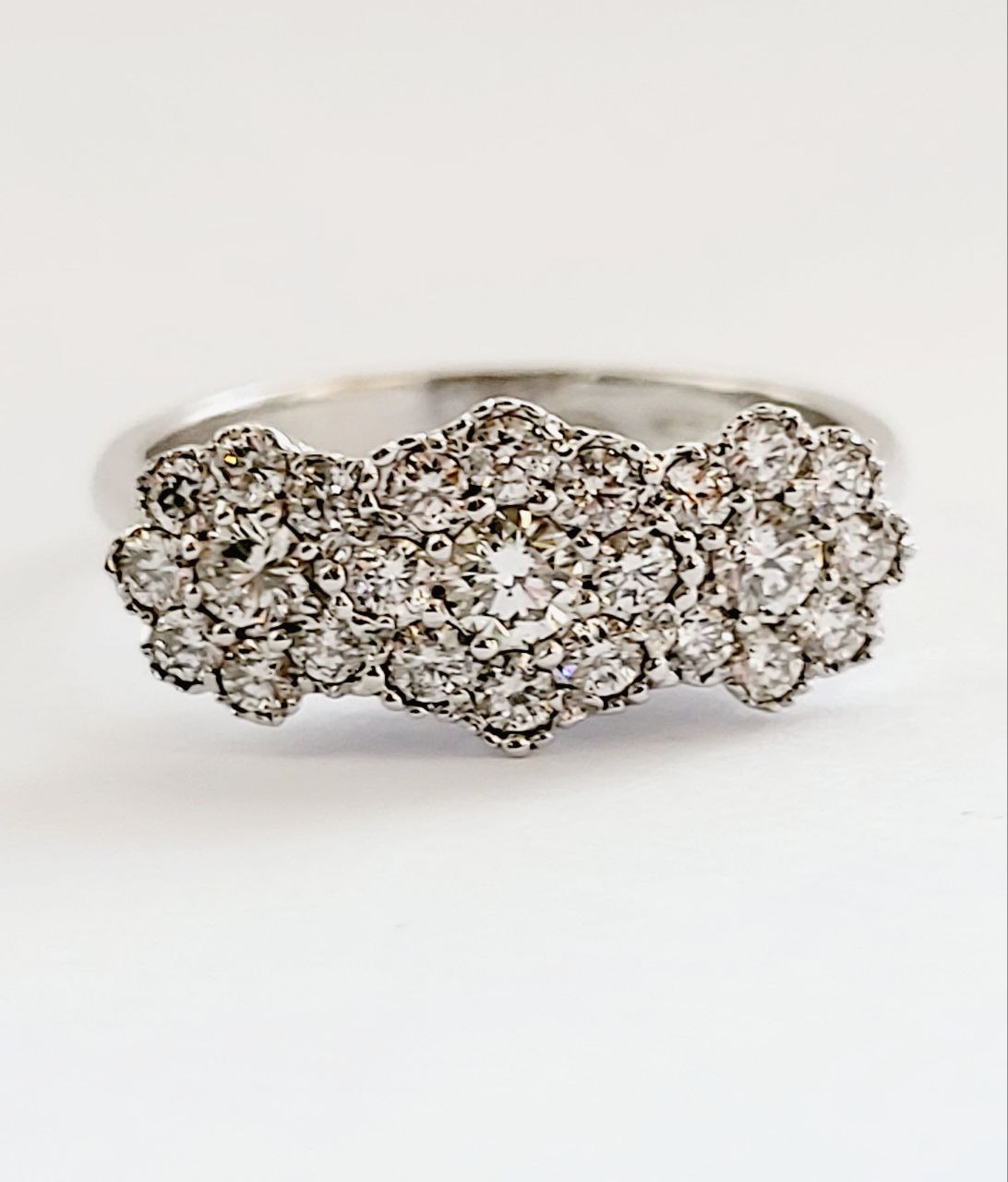 Anello Trilogy magic Astralia con Diamanti 1,15 ct in Oro Bianco 18 kt (750)