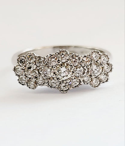 Anello Trilogy magic Astralia con Diamanti 1,15 ct in Oro Bianco 18 kt (750)