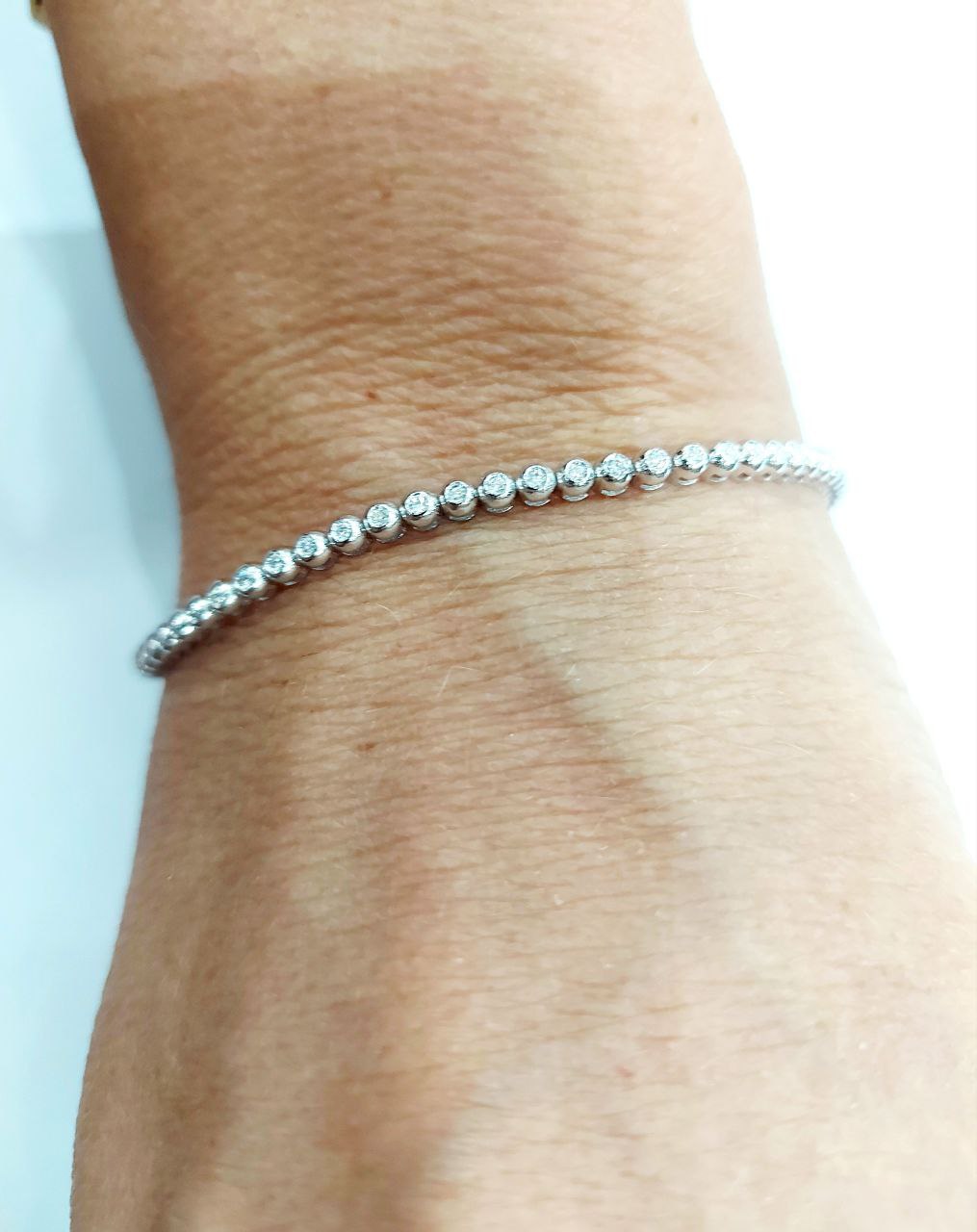 Bracciale Tennis Astralia in Oro Bianco cipollina con Diamanti 1,30 ct 18 kt (750)