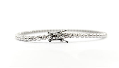 Bracciale Tennis Astralia in Oro Bianco cipollina con Diamanti 1,30 ct 18 kt (750)