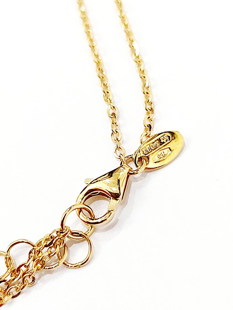 Collana collier Donna con sfere sfacettatte Oro Giallo 18 kt (750) - Oreficeria