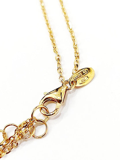 Collana collier Donna con sfere sfacettatte Oro Giallo 18 kt (750) - Oreficeria