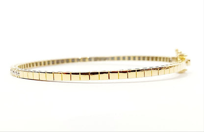 Bracciale rigido Astralia con Diamanti 0,80 ct in Oro Giallo 18 kt (750)