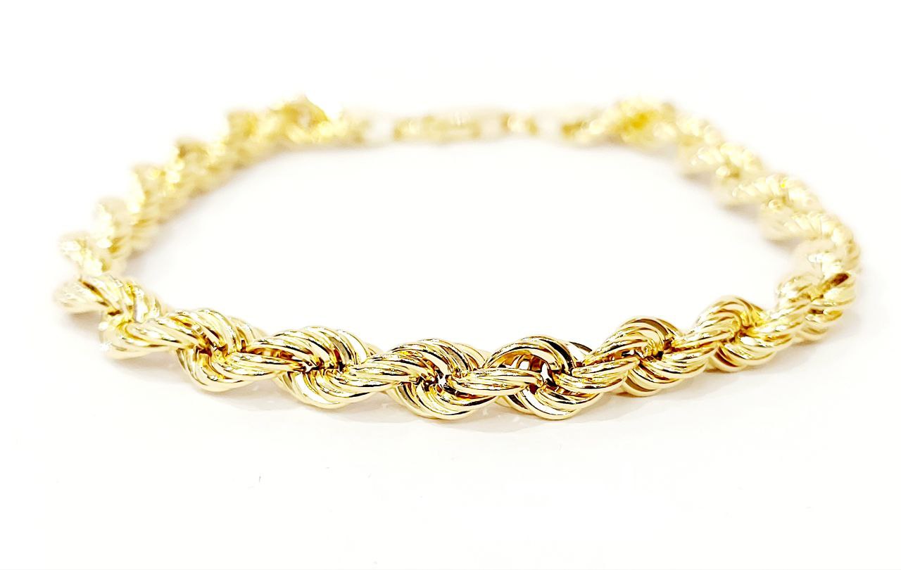 Bracciale funetta in Oro Giallo 18 kt (750) - Oreficeria