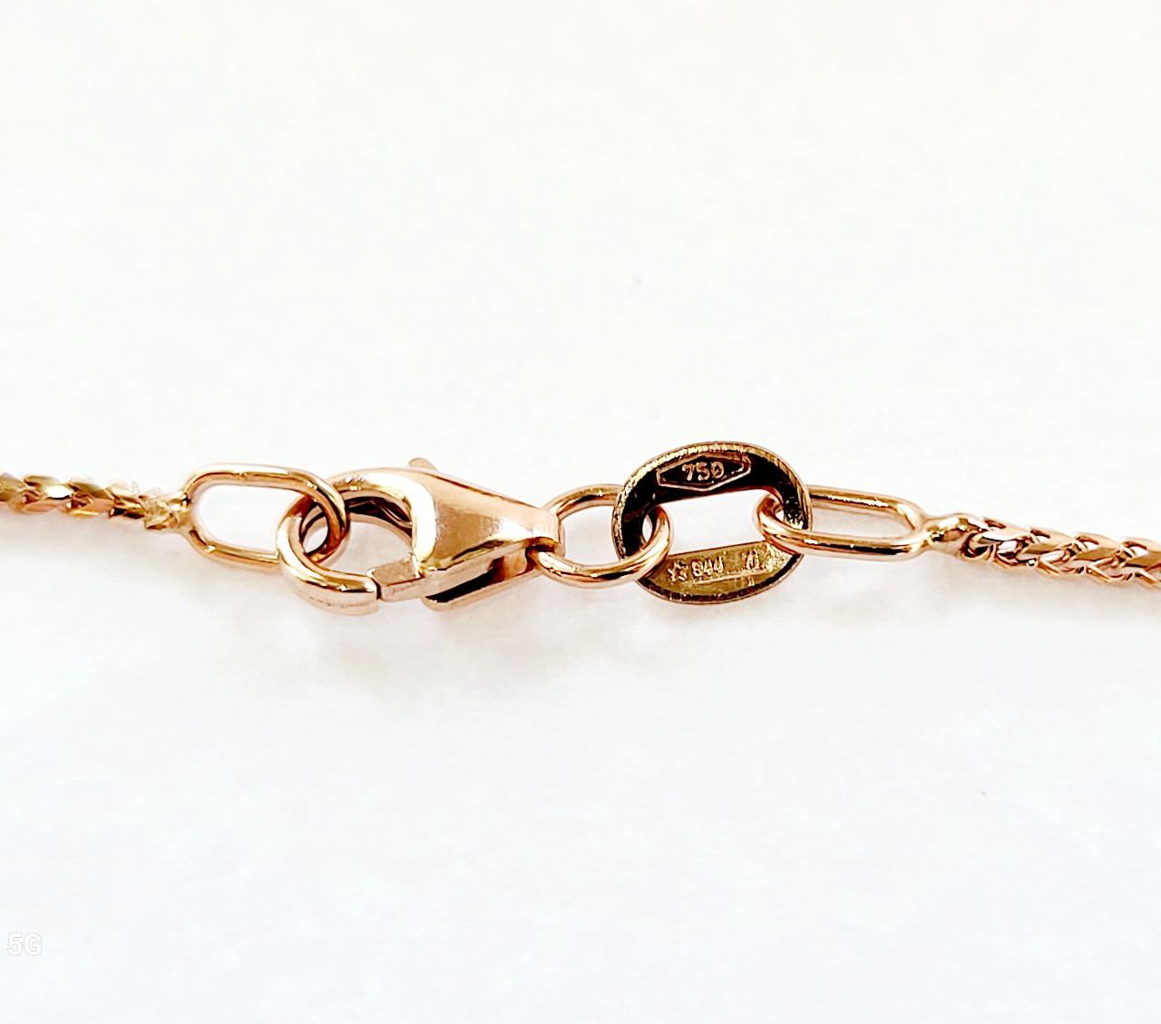 Collana e ciondolo cuore in Oro Rosa con Diamanti ct 3,15 - 18 Kt (750)