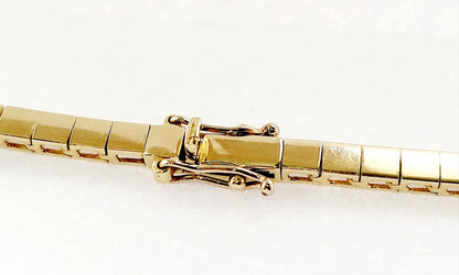 Collana modello tennis con Diamanti ct 5,04 in Oro Giallo 18 kt (750)