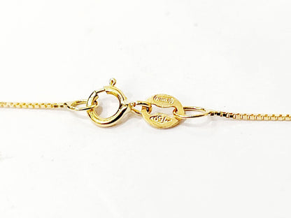 Collana con pendente punto luce con Diamante 0,20 ct in Oro Giallo 18 kt (750)
