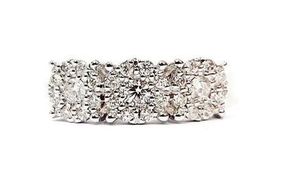 Anello trilogy magic in Oro Bianco con Diamanti 0,78 ct 18kt (750)