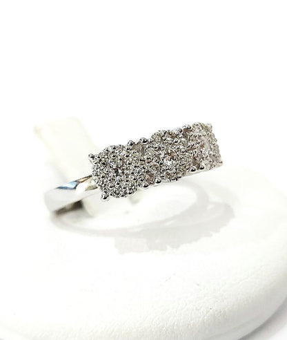 Anello trilogy magic in Oro Bianco con Diamanti 0,78 ct 18kt (750)